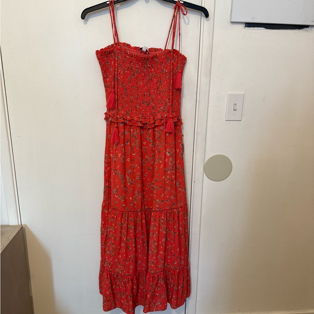 Lost + Wander Scarlet Floral Midi Dress